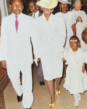 Patricia Kihoro Instagram - Today marks 11 weeks since my Dad died. 
77 days trying to figure out how to exist in a world where Dad doesn’t. 77 mornings of waking, hoping it’s all a bad dream.

Yet it still feels like it was just yesterday.

The heartbreak has been indescribable.
I have never known a pain like this, I guess because I will never know a love like his.

Dad loved us. His love was big, his smile, wide, his laughter hilariously infectious. I miss him. So much.
He was my friend, confidante, culinary adventure date, drinking buddy, jokester… my dad.

2 days before Dad, Aunt Josephine, mum’s best friend of 50 years unexpectedly died. She helped mum set up the first ever FB fanpage to support my singing endeavors 15 years ago. I remember being on stage, seeing her in the audience with mum bawling her eyes out. 😭She avoided cameras like the plague.

Soon after Dad, Uncle Martin, on mum’s side, also died. He would always enthusiastically ask me if I remembered him holding me at the hospital when I was born (so proud that he was first). I would always say yes as we laughed.😂

I was still reeling from Guka’s and Charlie’s deaths in Feb when Dad’s health took a turn for the worse that same month. Hardly processing that grief while facing Dad’s deteriorating health.

Mentally, in shambles. 
Physically, in and out of hospitals for Dad’s multiple stays.
Failing at holding my life together as Dad’s body gradually failed him.

And then he died, and I came undone.

I fell into a state, barely seeing beyond tomorrows. Almost catatonic, steeped in pain. Nothing mattered. Except mum and my brothers. If not for family, my friends, and my psychiatrist, I don’t know. 

But, the clouds are parting. The sun is finding me again.

This pain though, is a beautiful pain and in some way I don’t ever want it to end. It’s a beautiful reminder of the big, expansive love that I, we, had the privilege of experiencing while they were here.

‘It is said that all that we love is merely loaned to us, and we must not take our companions for granted. We must uphold our side of that ancient bargain.’

Till we meet again. I love you, always. 🕊️❤️
