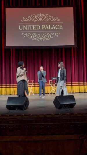 Phillipa Soo Instagram - #Hamilten #Hamiltuesday
Sound check at the @unitedpalacenyc, 
5:30pm yesterday, March 10, 2025. 
We found out Pippa was in town on Friday.
This was the first time we’d all sung this song together since 2016. 
Last night we held a free screening for @reneeelisegoldsberry’s documentary Satisfied, which beautifully documents the impossible balancing act of being a mother and raising a family while chasing your passion. It was a perfect start to this year’s film series, where we’ll celebrate our incredible Hamilton alums in honor of Hamilton’s 10th anniversary. Next month we’ll watch West Side Story w @arianadebose. 
Grateful to hear these harmonies again.
Grateful for Renee and Pippa and grateful to all of you singing along in the audience last night and around the world.