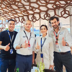 Poppy Capella Instagram - Racing towards a sustainable future with the Formula E team! 🌍⚡ #FormulaE #Sustainability #GoGreen