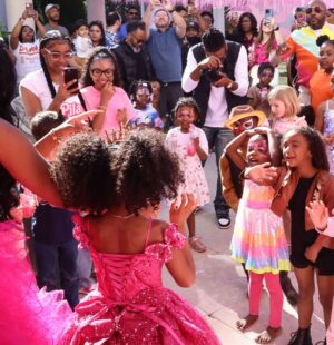 Porsha Williams Instagram - 👸🏾Party 2 Of Princess “PJ” @pilarjhena Epic 6th Birthday Bash💞🩷🎉🎉 Big Thank you to all family & friends for celebrating with us and alllll your wonderful gifts 🩷 We Love you !!