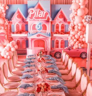 Porsha Williams Instagram - 👸🏾Party 2 Of Princess “PJ” @pilarjhena Epic 6th Birthday Bash💞🩷🎉🎉 Big Thank you to all family & friends for celebrating with us and alllll your wonderful gifts 🩷 We Love you !!