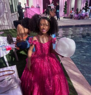 Porsha Williams Instagram - 👸🏾Party 2 Of Princess “PJ” @pilarjhena Epic 6th Birthday Bash💞🩷🎉🎉 Big Thank you to all family & friends for celebrating with us and alllll your wonderful gifts 🩷 We Love you !!