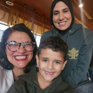 Rashida Tlaib Instagram - We all have been watching Palestinian babies and children being killed in masses. It has forever changed my view of the world and elected officials who say and do nothing to stop it. 

Today, our beautiful loving community had a chance to welcome four children from Gaza who are here to get the care they deserve. To be able to apologize to them for our country’s role and to hug their bodies. Even without legs and arms, their hugs were full of hope and strength. 

Please support @heal.palestine work. 

Thank you to all who showed up at the airport to welcome them. 

I made sure each of them got Detroit VS Everybody gear as they enter this journey of healing.
