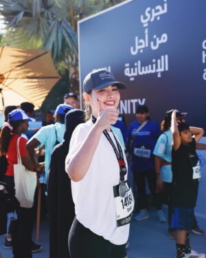 Rawan Bin Hussain Instagram - الحمدلله على نعمة الصحة🌸
كان المفروض اركض الـ ٤٢ كيلو ولكن للأسف بعد ما طحت في عيد ميلادي واذّيت ظهري، ماقدرت 
فخوره بنفسي إني خلّصت سباق الـ١٠ كيلوميتر☑️