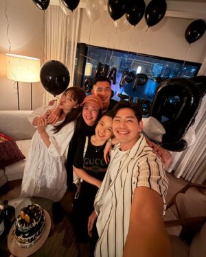 Rebecca Lim Instagram - Can’t remember when was the last time I hung out past midnight 🤪 Happy Birthday dear @romeotan 🫶🏻 Your 20s are going to be amazing! I know it 🤍 #DoubleRs
