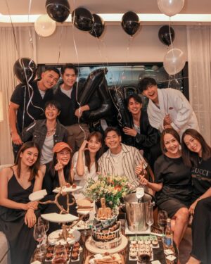 Rebecca Lim Instagram - Can’t remember when was the last time I hung out past midnight 🤪 Happy Birthday dear @romeotan 🫶🏻 Your 20s are going to be amazing! I know it 🤍 #DoubleRs