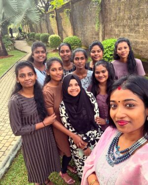 Saranya JaiKumar Instagram - My loving Psychology Students from University of Jaffna . Their love for me and for the subject has no limits. I wish them all a bright future in this field . 

Dr SARANYA JAIKUMAR 
Educational Psychologist 

#jaffna #drsaranya #indojaffna