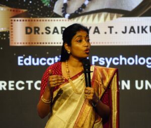 Saranya JaiKumar Instagram - One book, one pen, one child, and one teacher can change the world.

2nd TAM annual day was a massive hit . 
Thanks for having me as chief guest . 

Dr SARANYA JAIKUMAR 
Educational Psychologist