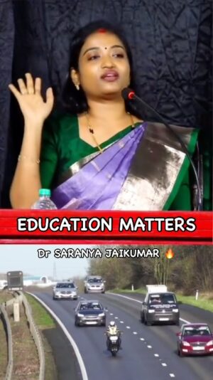 Saranya JaiKumar Instagram - An excerpt from my speech at a school recently . 

Education truly matters if you are not ready for a tuff life . In fact many people who take educated for granted realise this much later in life . 

Dr SARANYA JAIKUMAR 
Educational Psychologist