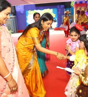 Saranya JaiKumar Instagram - Always happy to be associated with @velammalnexusgroup . Not exaggerating - I have attended so many annual day programmes but VELAMMAL programmes are definitely very very colourful and a feast to the eyes. I appreciate the efforts of the management and teachers in organising this graduation ceremony for kids . Very happy to see many progressive developments at VELAMMAL . 

Dr SARANYA JAIKUMAR 
Educational Psychologist