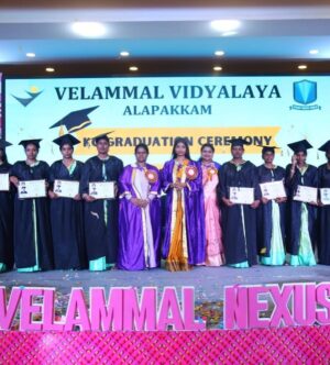 Saranya JaiKumar Instagram - Always happy to be associated with @velammalnexusgroup . Not exaggerating - I have attended so many annual day programmes but VELAMMAL programmes are definitely very very colourful and a feast to the eyes. I appreciate the efforts of the management and teachers in organising this graduation ceremony for kids . Very happy to see many progressive developments at VELAMMAL . 

Dr SARANYA JAIKUMAR 
Educational Psychologist