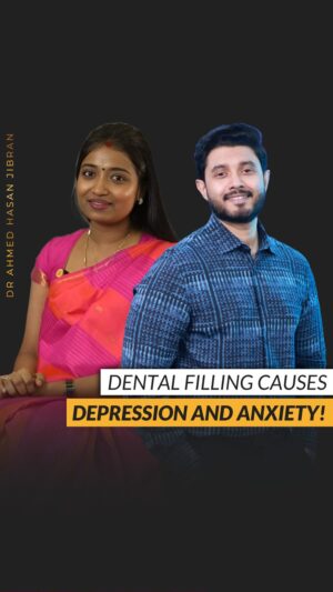 Saranya JaiKumar Instagram - The Dental and Mental Health Connection. 

Is there a Connection between Dental Silver Amalgam Fillings and Depression? 

Yes! A lot of literature suggests a strong connection between the same. Certain studies have even found positive outcomes after removal of these toxic fillings. 

It all depends on the Mercury Sensitivity of the individual. 

Make sure to change these fillings with high precautions  and ingestion can be highly toxic.