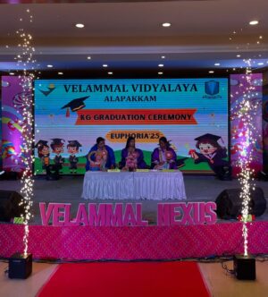 Saranya JaiKumar Instagram - Always happy to be associated with @velammalnexusgroup . Not exaggerating - I have attended so many annual day programmes but VELAMMAL programmes are definitely very very colourful and a feast to the eyes. I appreciate the efforts of the management and teachers in organising this graduation ceremony for kids . Very happy to see many progressive developments at VELAMMAL . 

Dr SARANYA JAIKUMAR 
Educational Psychologist