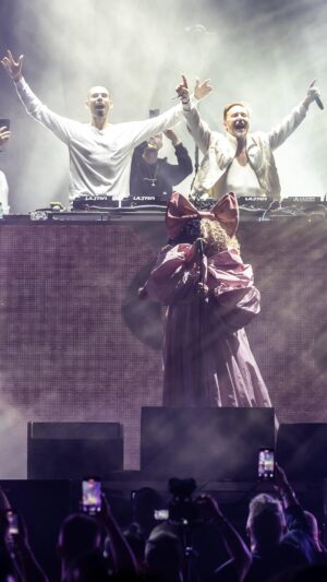Sia Instagram - Very special guests David Guetta and Sia have joined AFROJACK to perform Titanium live for the first time ever to commemorate Ultra’s extraordinary 25th Anniversary! 
#ultra2025