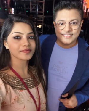SubhaLakshmi R Instagram - 😍Madhu chettan 🫴🏻♥️✨ one of mah FaV singer @madhubalakrishnanofficial