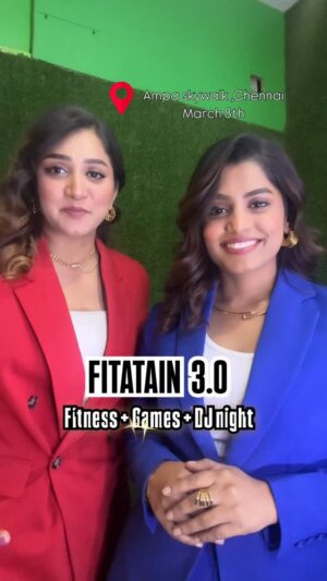 Sumaiya Naaz Instagram - Fitatain 3.0 | Fitness   Games   DJ Night ❤️ link in bio!!!!
March 8th | 📍 @ampaskyone ,Chennai 
4pm | Registration fee ₹199/- 
Only ladies ❤️ No Age Limit ❤️