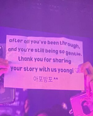 Syifa Hadju Instagram - The happiest i’ve ever been🫶🏻 
Last night was beyondd amazingg, thank you yoongi we’re so proud of youuu! Ditunggu janjinya kembali bersama ot7🥹🤍
••
last pic cr from twitter✨