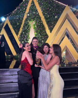 Tara Abboud Instagram - We did it! Thank you to our beloved fans who never fail to show their love and dedication this award is for YOU❤️
Congratulations @timashomali @isshomali @shirin_kamal @issam.husseini and all our crew and cast🌹
@kirayaghnam @raneemhaithamm @thalia_elansari it wasn’t complete without you.
Thank you @joyawards and @turkialalshik for bringing together such an incredible event. 
@riyadhseason @gea_saudi ❤️

شكرا لجمهورنا و كل الناس اللي دعمتنا حبكم الدائم هو الدافع و سبب نجاحنا. هاي الجائزة الكم❤️

Stylist @omziag
Dress @ramikadi 
Jewelery @cartier
MUA @diorbeauty @serby
Hair @sagheer @kriss_raafat
Management @madrisingcelebrity
Photos @ahmedraafat4