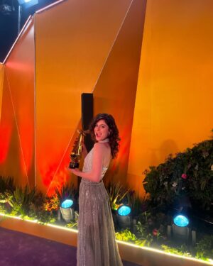 Tara Abboud Instagram - We did it! Thank you to our beloved fans who never fail to show their love and dedication this award is for YOU❤️
Congratulations @timashomali @isshomali @shirin_kamal @issam.husseini and all our crew and cast🌹
@kirayaghnam @raneemhaithamm @thalia_elansari it wasn’t complete without you.
Thank you @joyawards and @turkialalshik for bringing together such an incredible event. 
@riyadhseason @gea_saudi ❤️

شكرا لجمهورنا و كل الناس اللي دعمتنا حبكم الدائم هو الدافع و سبب نجاحنا. هاي الجائزة الكم❤️

Stylist @omziag
Dress @ramikadi 
Jewelery @cartier
MUA @diorbeauty @serby
Hair @sagheer @kriss_raafat
Management @madrisingcelebrity
Photos @ahmedraafat4