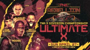 Tessa Blanchard Instagram - BREAKING: The updated lineup for #TNARebellion LIVE on PPV and TNA  on April 27 from the Galen Center in Los Angeles, California! Get tickets at TNAWrestling.com!

- Joe Hendry vs. Frankie Kazarian vs. Ethan Page for the TNA World Title 

- Masha Slamovich vs. Tessa Blanchard for the Knockouts World Title 

- Moose defends the X-Division Title in Ultimate X against Leon Slater, El Hijo del Vikingo, Matt Cardona, ??? and ??? 

- The Hardys vs. The Nemeths for the TNA World Tag Team Titles