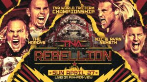 Tessa Blanchard Instagram - BREAKING: The updated lineup for #TNARebellion LIVE on PPV and TNA  on April 27 from the Galen Center in Los Angeles, California! Get tickets at TNAWrestling.com!

- Joe Hendry vs. Frankie Kazarian vs. Ethan Page for the TNA World Title 

- Masha Slamovich vs. Tessa Blanchard for the Knockouts World Title 

- Moose defends the X-Division Title in Ultimate X against Leon Slater, El Hijo del Vikingo, Matt Cardona, ??? and ??? 

- The Hardys vs. The Nemeths for the TNA World Tag Team Titles