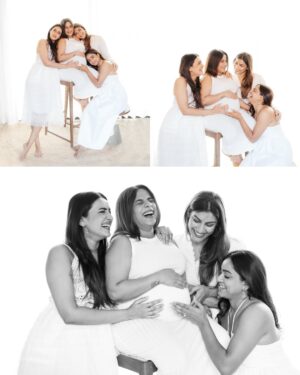 Vithika Sheru Instagram - Just a few weeks before we became emotional mothers to the most precious baby girl ! 
The girl gang just got a little bigger and a lot cuter now ❤️
