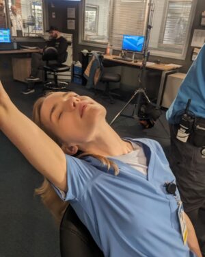 Willa Fitzgerald Instagram - Round #1 of #BTS for #PULSE in celebration of our first weekend on @netflix. I Iove this cast big time, and I hope you’re falling in love with them too. 🫀🚑❣️
