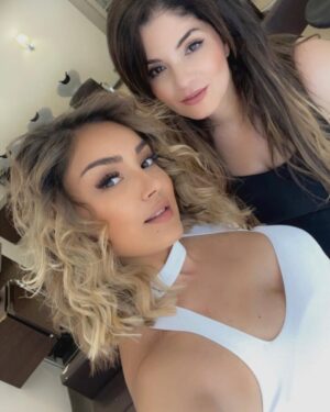 Yasmine Ammari Instagram - ❤️Merci ma chérie pour la coiffure @linda_renno ❤️