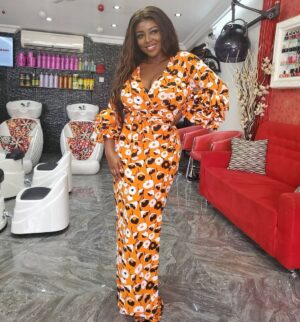 Yvonne Okoro Instagram - No caption just like the picture and comment on how lovely the dress is ok? @tularoo__ ..So comfy