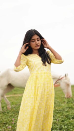 laavanya prol Instagram - Morning like this 🪄
Cute dress from @hopovertales 
📸@vasy_vendra❤️
.
.
.
.
#reelsinstagram #photooftheday #pinterestaesthetic #pinterest #horse #beach #beachlife #aesthetic #aestheticoutfit #dress #instagood #photographylovers #fashionphotographer #trend #trendingnow #potraitphotography #yellow #outfits #outfitoftheday