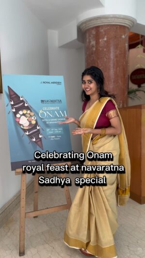 reshma reshu Instagram - Celebrating the onam royal feast at navaratna sadhya special ✨ @lrmcmaamd