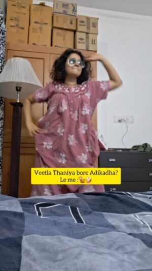 srimathi chimu Instagram - Night la Nighty Dancee🐒😂